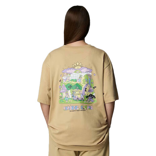 Camiseta Beige The North Face Holgada Mountain Cleanup Unisex M