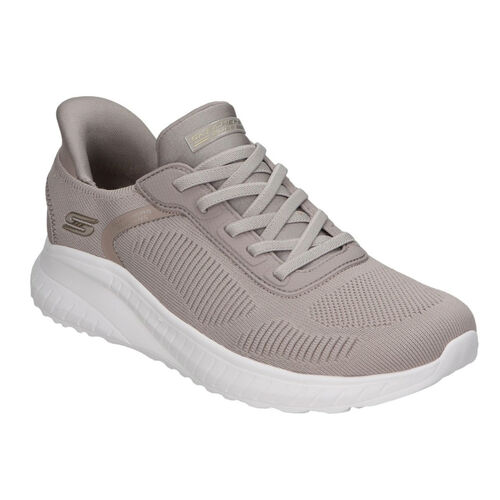 	Zapatillas Rosas Skechers Skechers Slip-ins: BOBS Sport Squad Chaos Taupe con Plantilla de Amortiguación 40