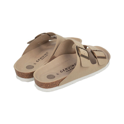 Sandalias Beige Genuins Hawaii Vegan Sand con Planta Anatómica 40