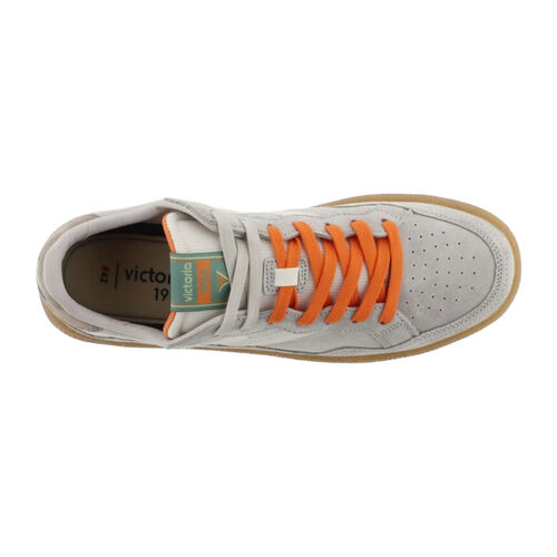 Zapatillas Gris Victoria Smash Suede Color Taupe con Suela Caramelo 44