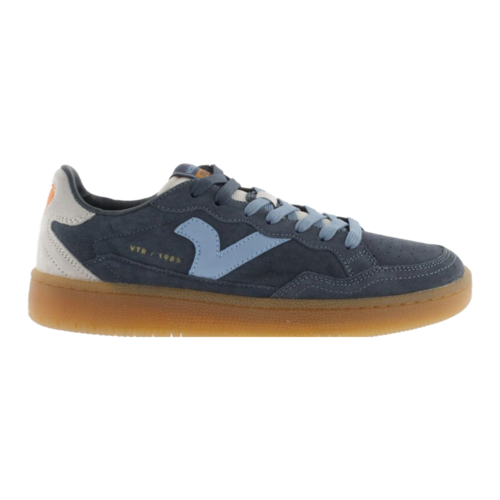 Zapatillas Azules Victoria Smash Suede Color Marino con Suela Caramelo 41