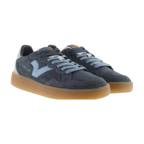 Zapatillas Azules Victoria Smash Suede Color Marino con Suela Caramelo 41