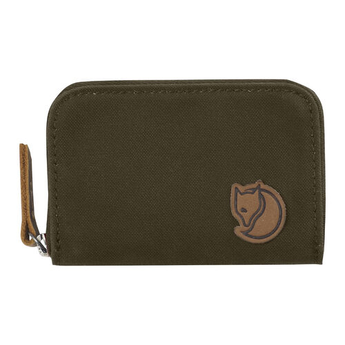 Cartera Verde Fjallraven Zip Card Holder Dark Olive Resistente y Segura 