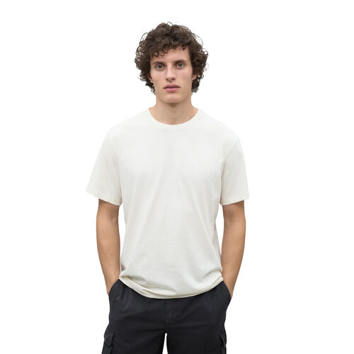 Camiseta Blanca Ecoalf Dijon Off White con Estampado Trasero M
