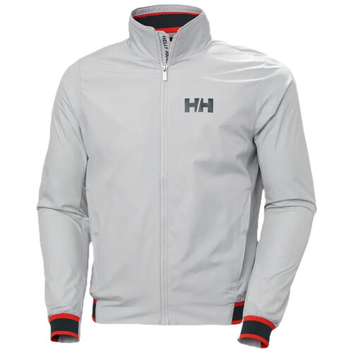 Chaqueta Cortavientos Gris Helly Hansen Salt Windbreaker Sailing Jacket Grey Fog L