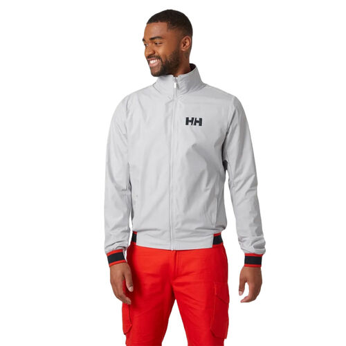 Chaqueta Cortavientos Gris Helly Hansen Salt Windbreaker Sailing Jacket Grey Fog L