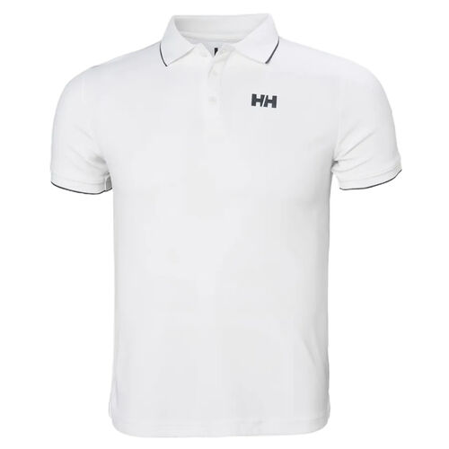 Polo Blanco Helly Hansen Kos De Tactel Manga Corta Secado Rápido M