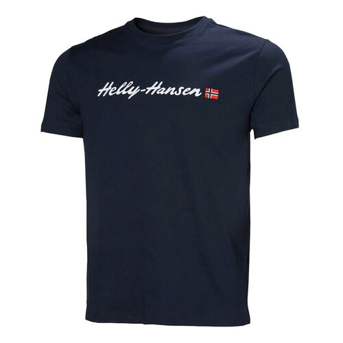 Camiseta Azul Helly Hansen Core Graphic T -Shirt 2.0 Navy de Corte Regular M