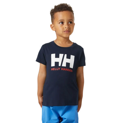Camiseta Azul Helly Hansen Logo T-shirt Niño Navy Estilo Casual 98CM/3