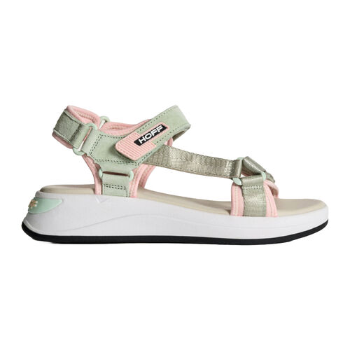 Sandalias Deportivas Hoff Barrow Verde y Rosa con Doble Tira Ajustable 39