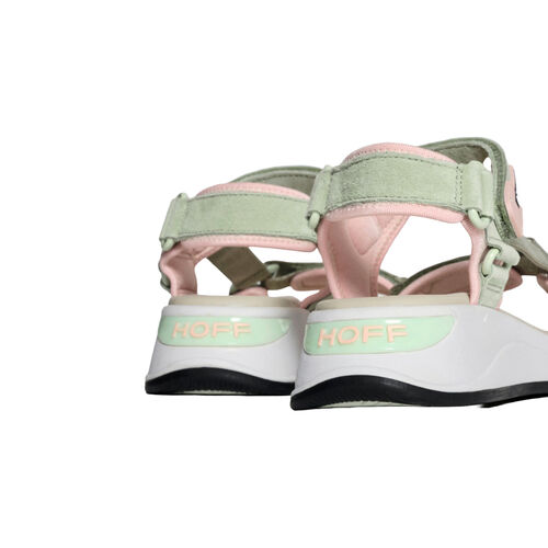 Sandalias Deportivas Hoff Barrow Verde y Rosa con Doble Tira Ajustable 39