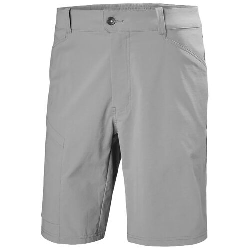 Bermudas Grises Helly Hansen Elv Light Tur Shorts Concrete con Absorción de Humedad M