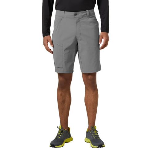 Bermudas Grises Helly Hansen Elv Light Tur Shorts Concrete con Absorción de Humedad M