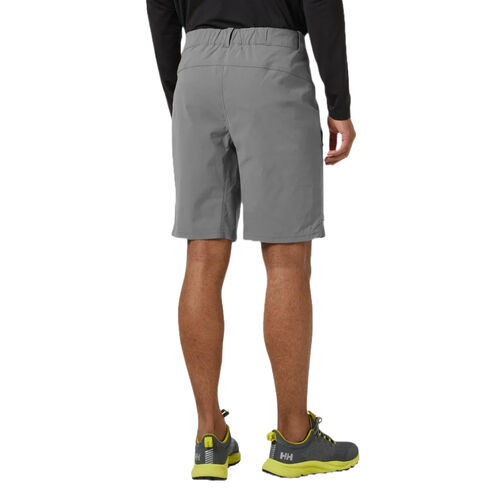 Bermudas Grises Helly Hansen Elv Light Tur Shorts Concrete con Absorción de Humedad M