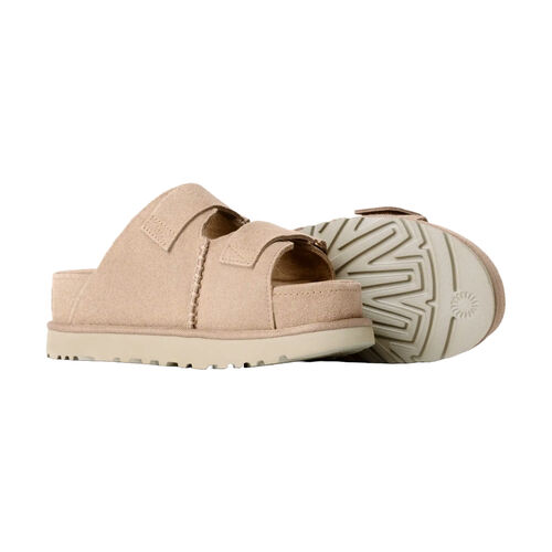 Sandalias Beige UGG Goldenstar Hi Sand con Plataforma y Plantilla de Espuma 38