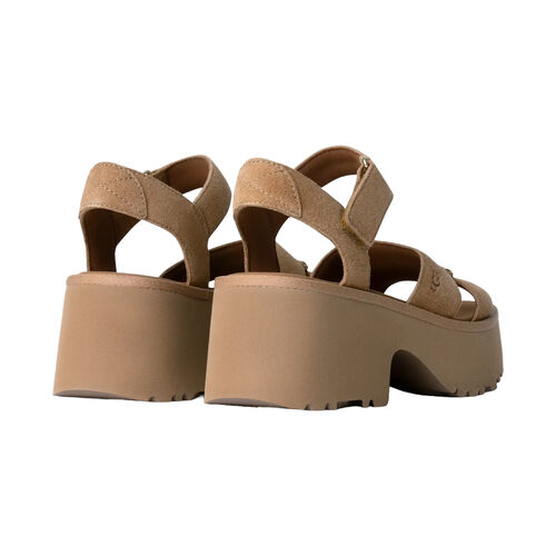 Sandalias Beige UGG  New Heights Mustard Seed con Tira en el Tobillo 39