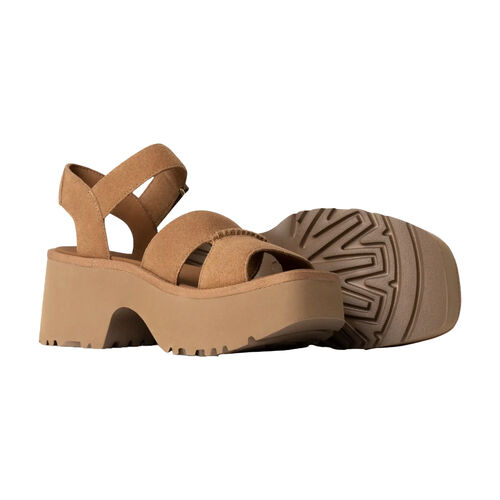 Sandalias Marrones UGG  New Heights Chestnut con Tira en el Tobillo 37