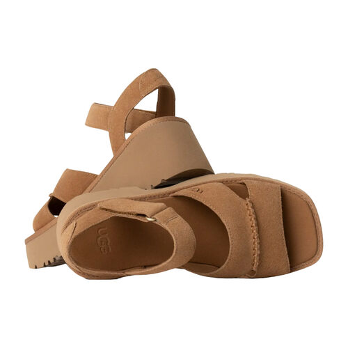 Sandalias Marrones UGG  New Heights Chestnut con Tira en el Tobillo 37