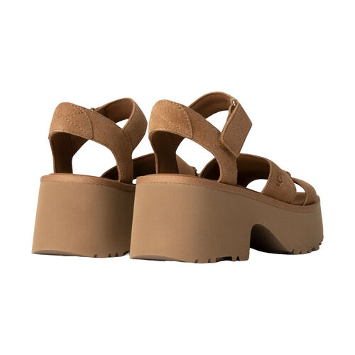 Sandalias Marrones UGG  New Heights Chestnut con Tira en el Tobillo 37