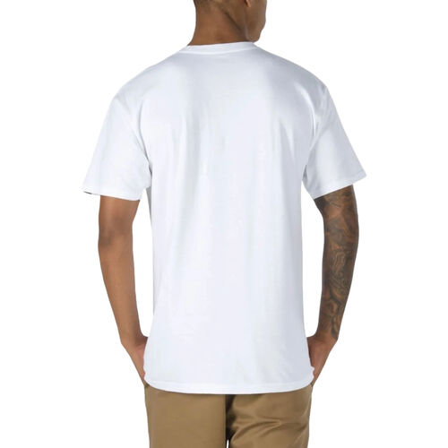 Camiseta Blanca Vans Left Chest Logo Tee White/Black Estilo Casual Y Cotidiano XS