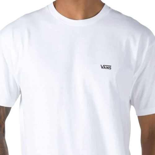 Camiseta Blanca Vans Left Chest Logo Tee White/Black Estilo Casual Y Cotidiano XS