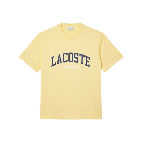Camiseta Amarilla Lacoste Sportswear Suave y Cómoda S