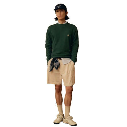 Sudadera Verde Pompeii Emilio Pine Crewneck Regular Fit De Cuello Caja L