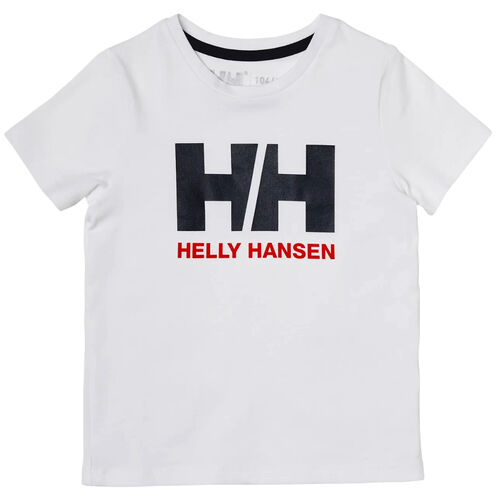 Camiseta Blanca Helly Hansen Logo T-shirt Niño White Estilo Casual 116CM/6