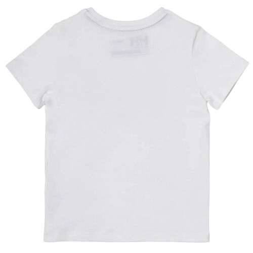 Camiseta Blanca Helly Hansen Logo T-shirt Niño White Estilo Casual 116CM/6