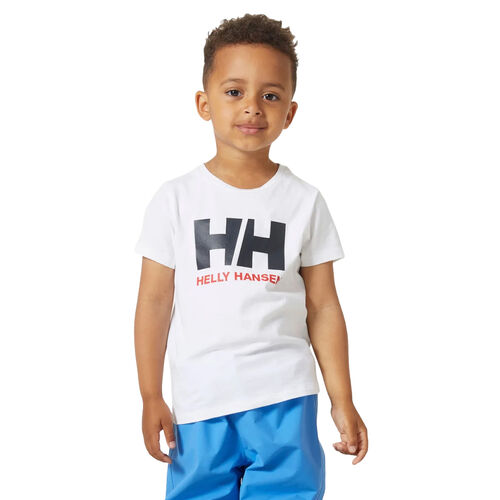 Camiseta Blanca Helly Hansen Logo T-shirt Niño White Estilo Casual 116CM/6