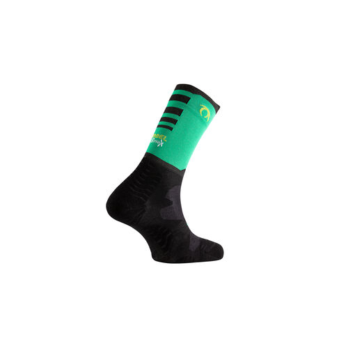 Calcetines de Trail Lurbel Rise Five Negro/Verde Golf 36/38