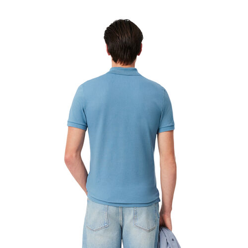 Polo Azul Lacoste Calcaire De Piqué De Corte Ajustado L.12.12 S