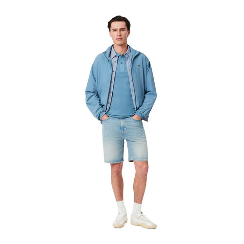 Polo Azul Lacoste Calcaire De Piqué De Corte Ajustado L.12.12 S