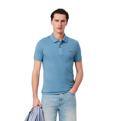 Polo Azul Lacoste Calcaire De Piqué De Corte Ajustado L.12.12 S