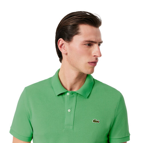 Polo Verde Lacoste Liamone De Piqué De Corte Ajustado L.12.12 S