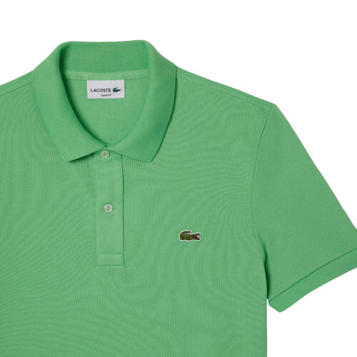 Polo Verde Lacoste Liamone De Piqué De Corte Ajustado L.12.12 S