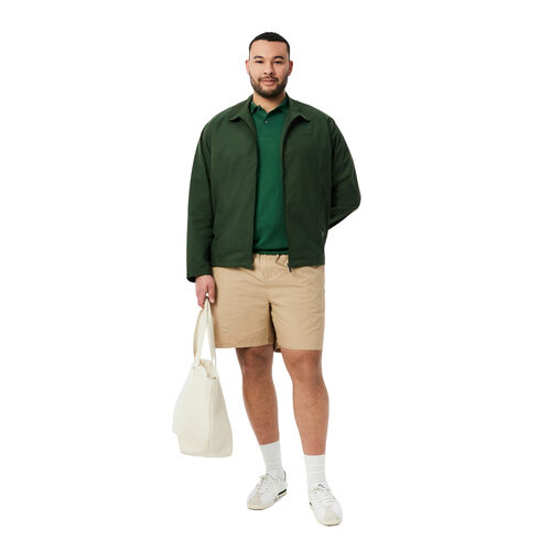Pantalón Corto Marrón Lacoste Viennois De Corte Holgado De Popelín S