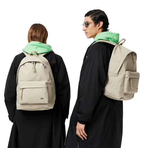 Mochila Beige Lacoste Neocroc Roasted Cashew Espaciosa Y Cómoda 