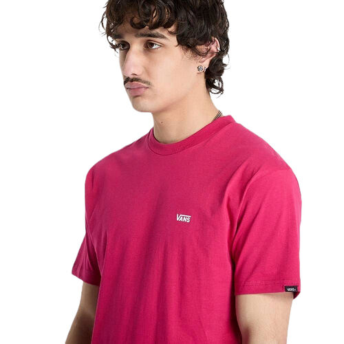Camiseta Rosa Vans Left Chest Logo Tee Cherries Estilo Casual Y Cotidiano M