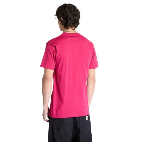 Camiseta Rosa Vans Left Chest Logo Tee Cherries Estilo Casual Y Cotidiano M