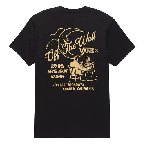 Camiseta Negra Vans Fine Dining Black Estilo Urbano Y Desenfadado L