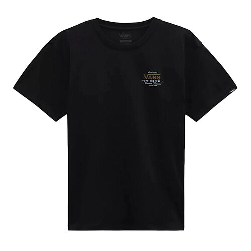 Camiseta Negra Vans Holder Classic Black/Antelo Suave Y Cómoda XL
