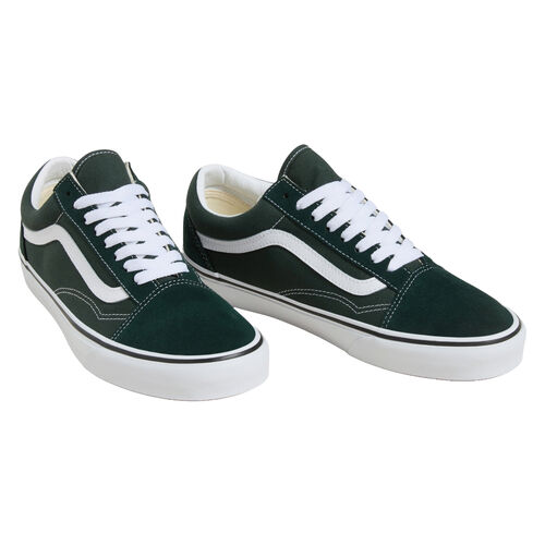 Zapatillas Vans Verdes Old Skool con Cierre de Cordones y Cuello Acolchado 42