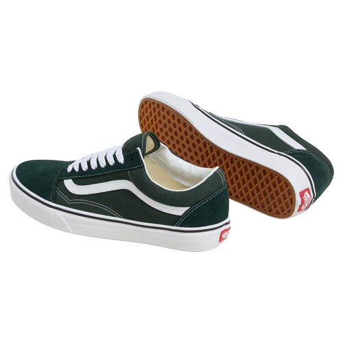 Zapatillas Vans Verdes Old Skool con Cierre de Cordones y Cuello Acolchado 42