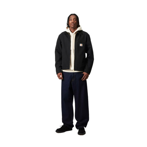 Chaqueta Negra Carhartt Detroit Jacket Black Diseño Moderno Summer S