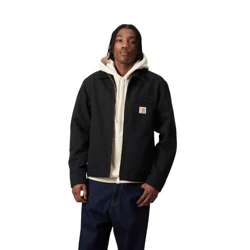 Chaqueta Negra Carhartt Detroit Jacket Black Diseño Moderno Summer S