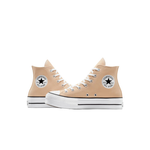 Zapatilla Beige Converse Chuck Taylor All Star Lift Platform Taupe/Cream 36