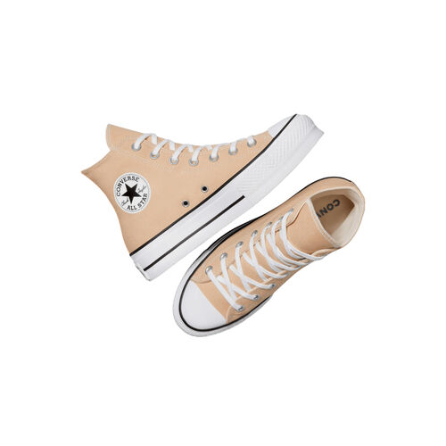 Zapatilla Beige Converse Chuck Taylor All Star Lift Platform Taupe/Cream 36