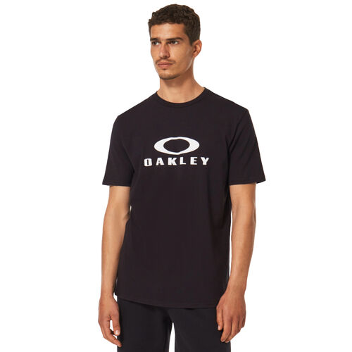 Camiseta Negra Oakley O Bark 2.0 Blackout de Corte Estándar y Estilo Atemporal S