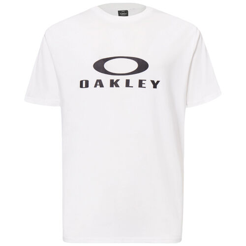 Camiseta Blanca Oakley O Bark 2.0 White de Corte Estándar y Estilo Atemporal S